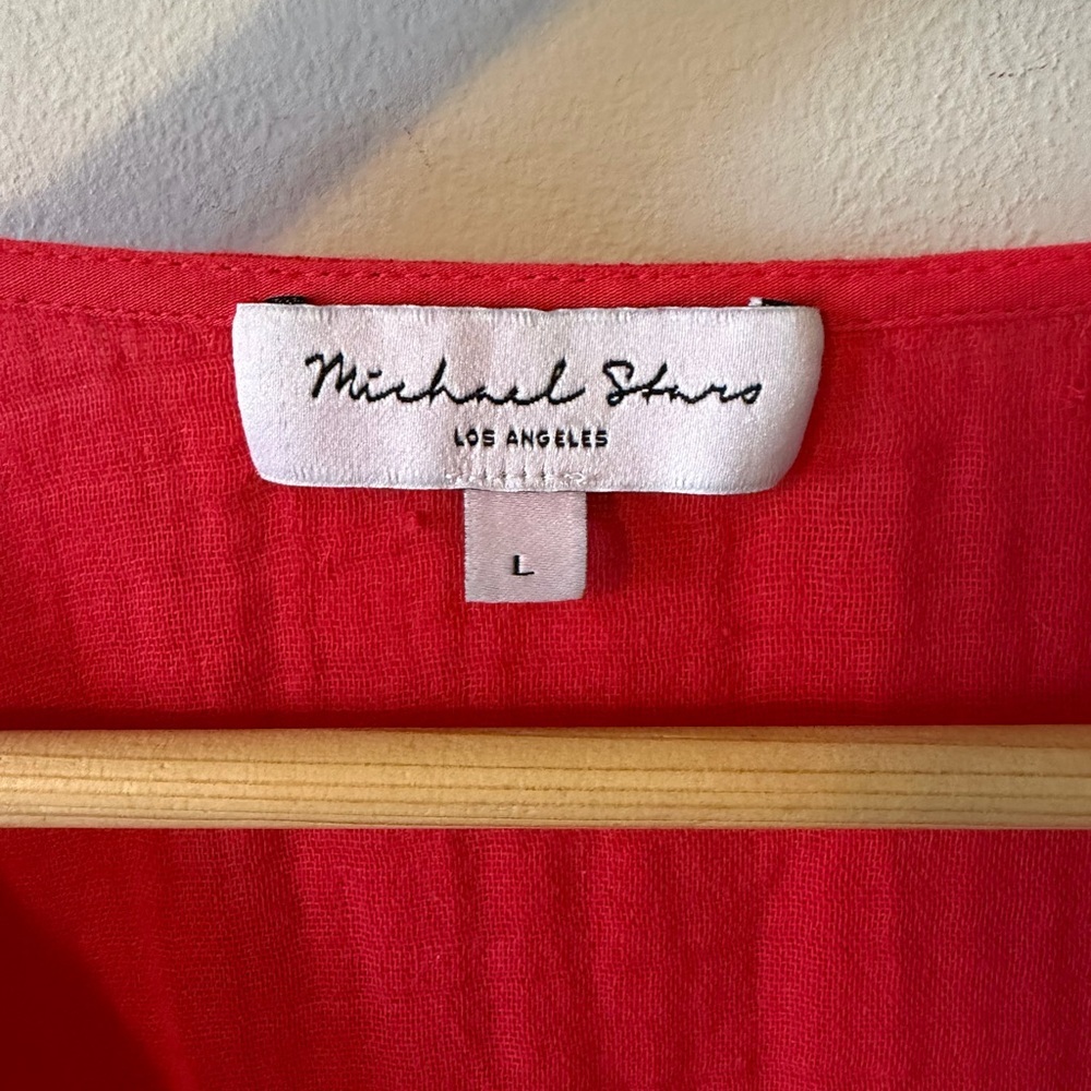 Michael Stars Isabella Cotton Gauze Midi Dress - Picture 5 of 7